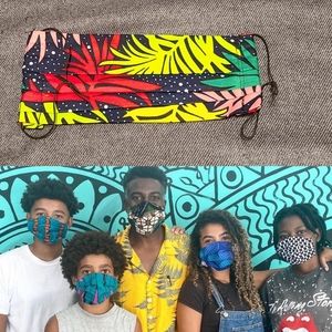 HAND-SEWN FACE MASK W/ FILTER POCKET